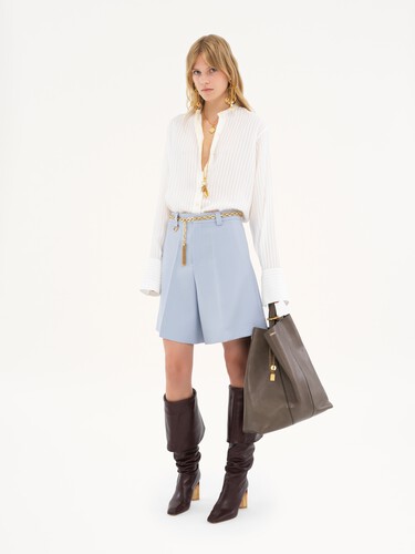 Large Chlo&eacute; Spin tote bag in grained leather - 7
