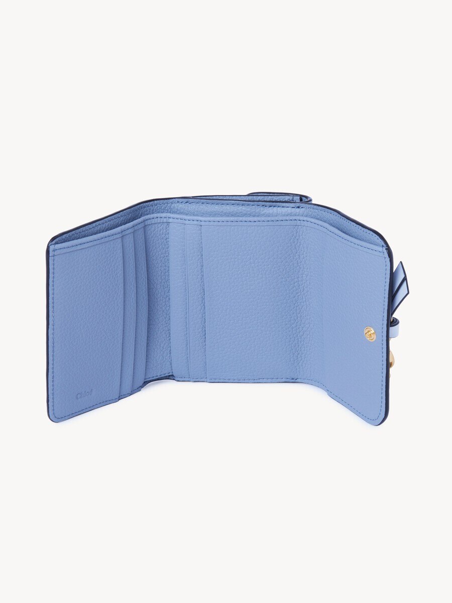 Small Alphabet tri-fold in grained leather - 4
