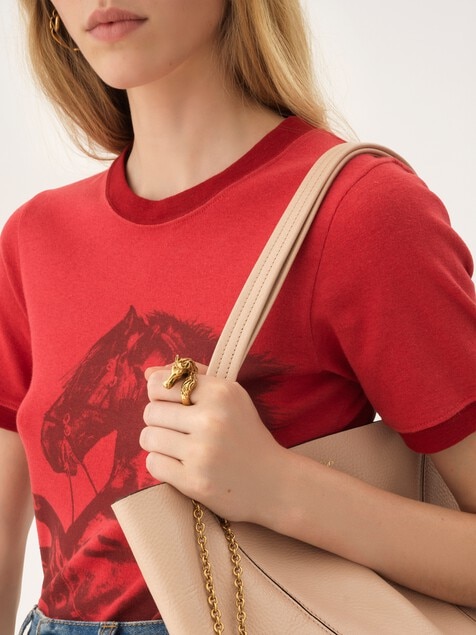 The Chlo&eacute; Chain Horse Toi et Moi ring