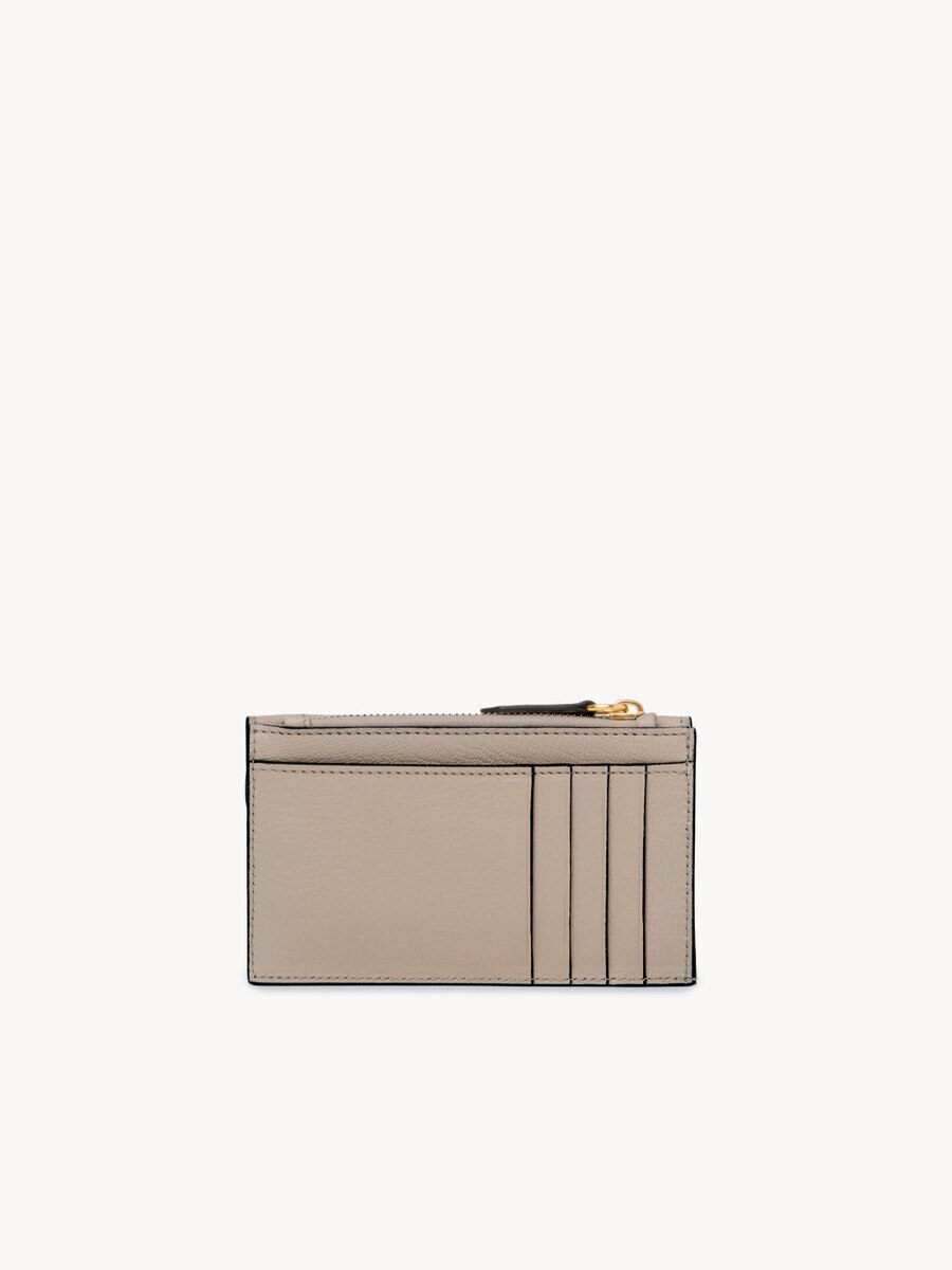 Small Envelope purse with card slots in grained leather - 4