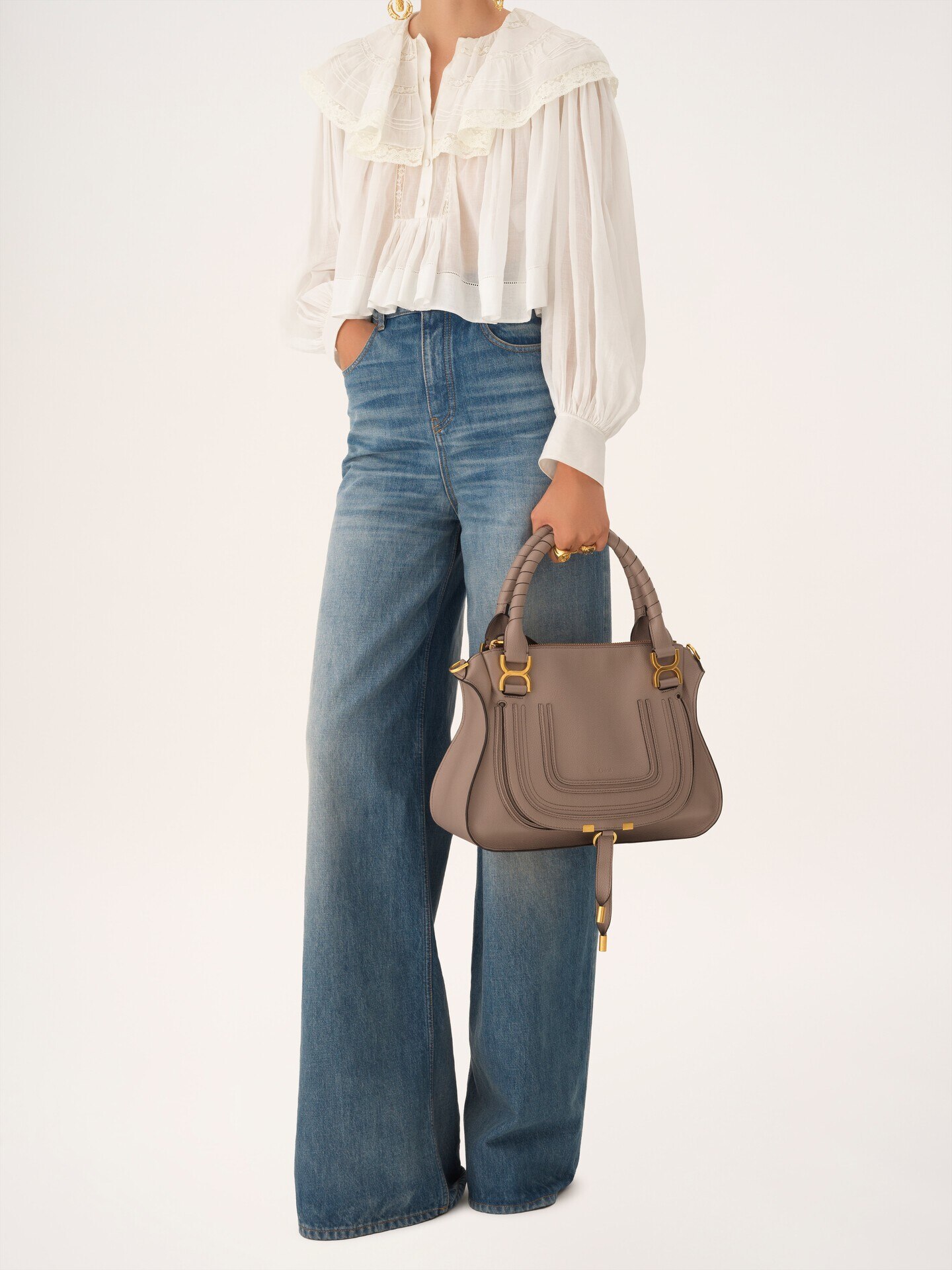 Sac Marcie en cuir grain&eacute; - 8