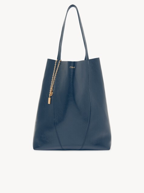 Large Chlo&eacute; Spin tote bag in grained leather