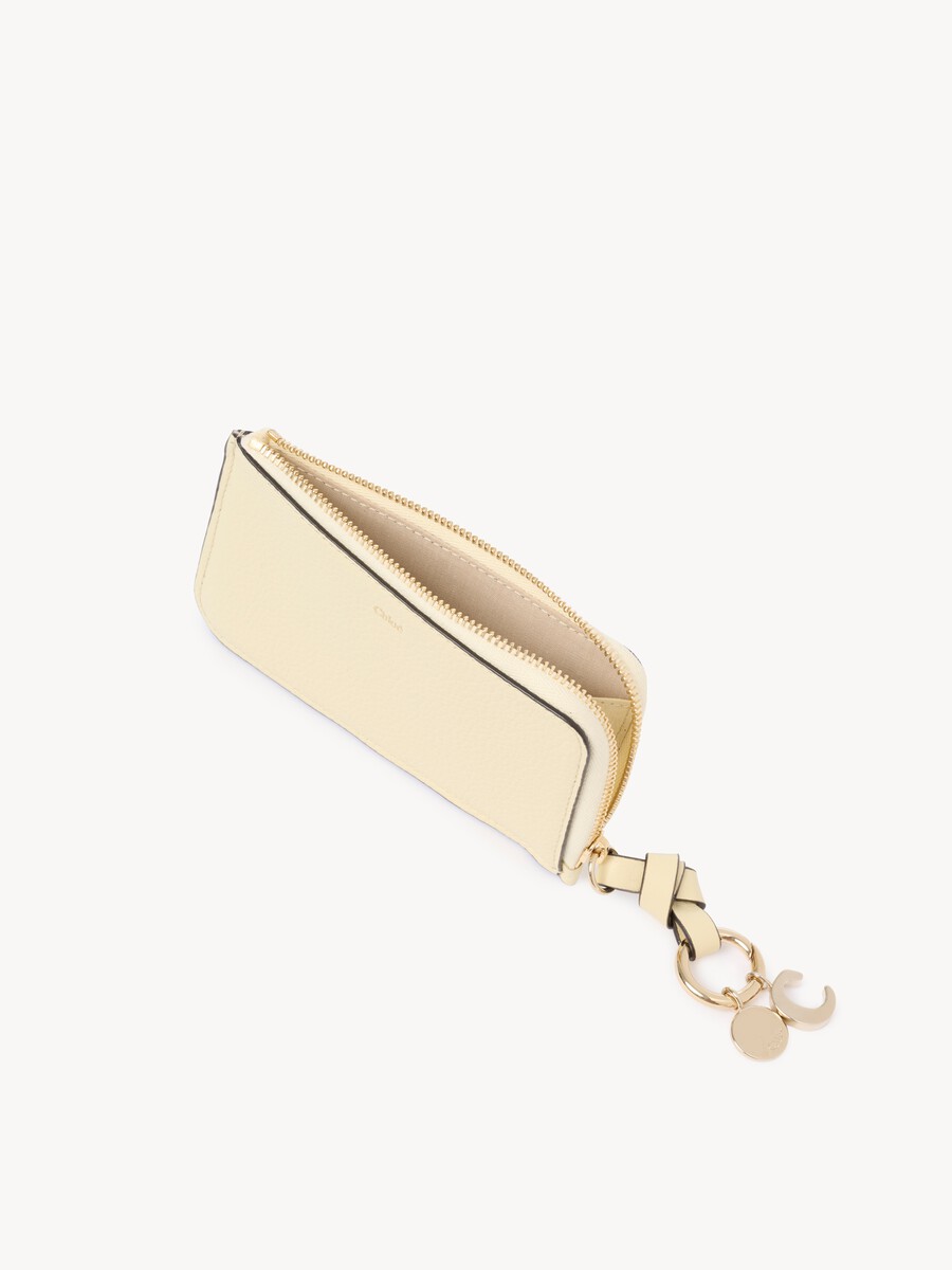 Alphabet wallet in grained leather - 5