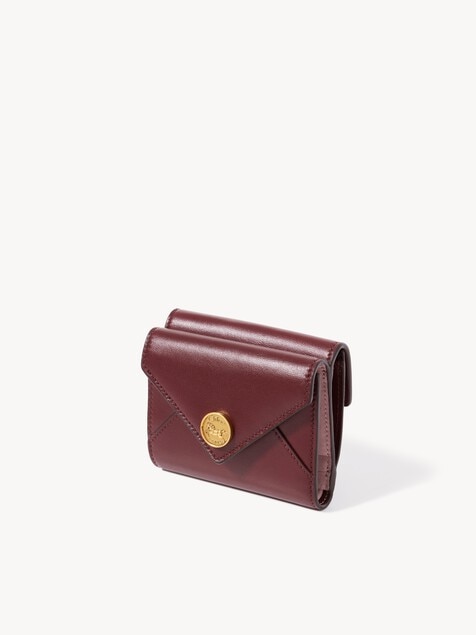 Small Envelope tri-fold in soft & suede leather