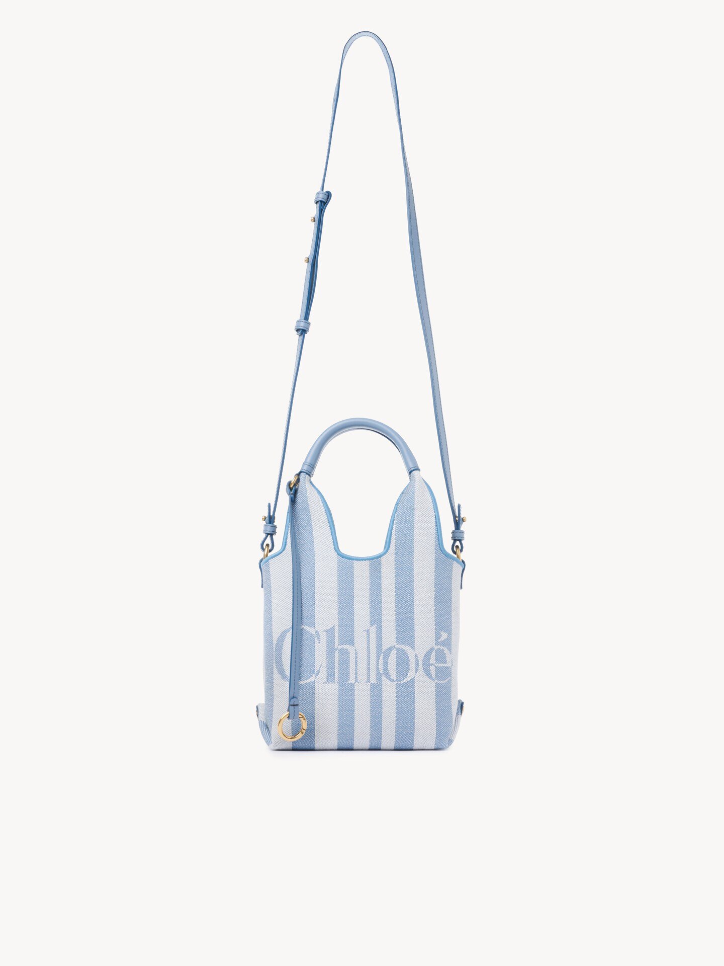 Mini Chlo&eacute; Stripy tote bag in jacquard - 1.0