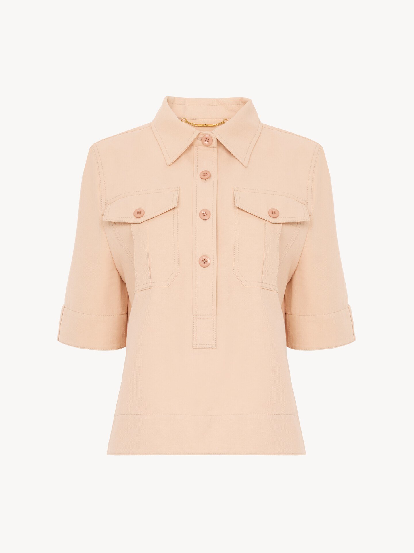 Polo shirt in cotton gabardine - 2