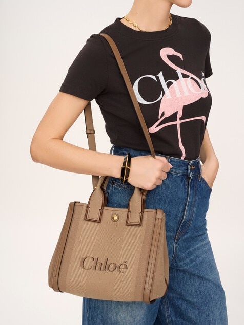 Kleine Chlo&eacute; Carry Tote Bag aus Canvas