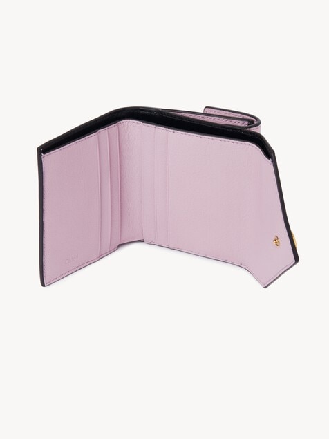 Small Envelope tri-fold in grained leather