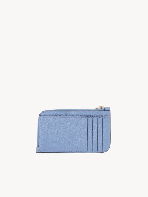 Alphabet wallet in grained leather