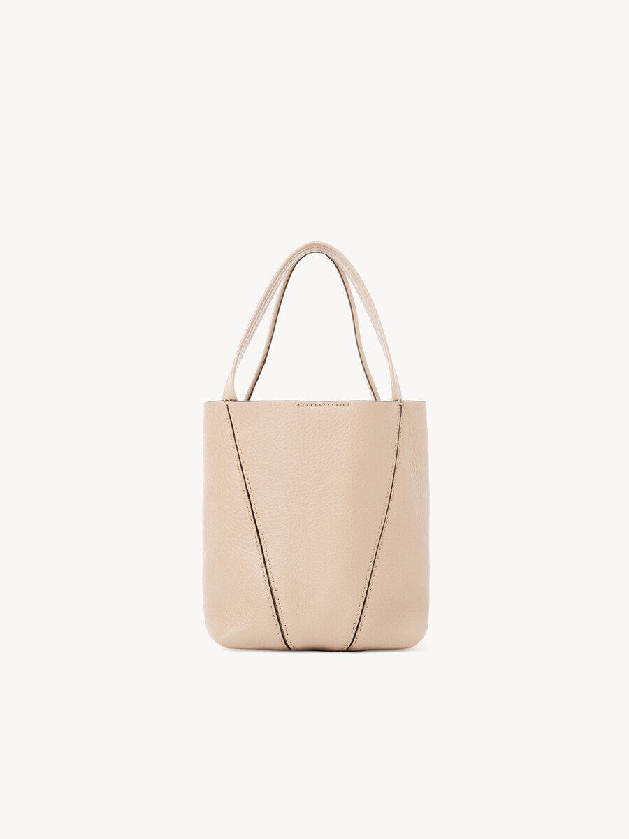 Small Chlo&eacute; Spin tote bag in grained leather - 5