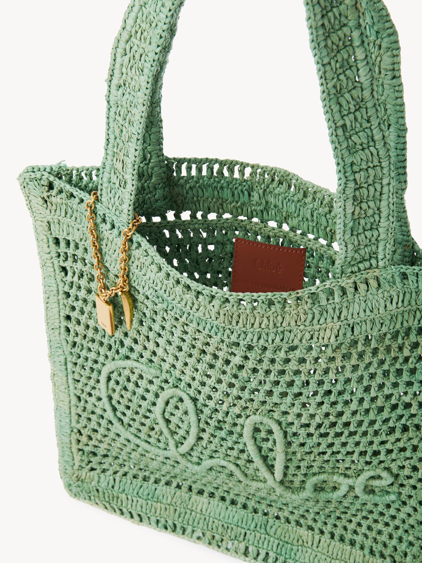 Summer Banana tote bag in raffia - 6