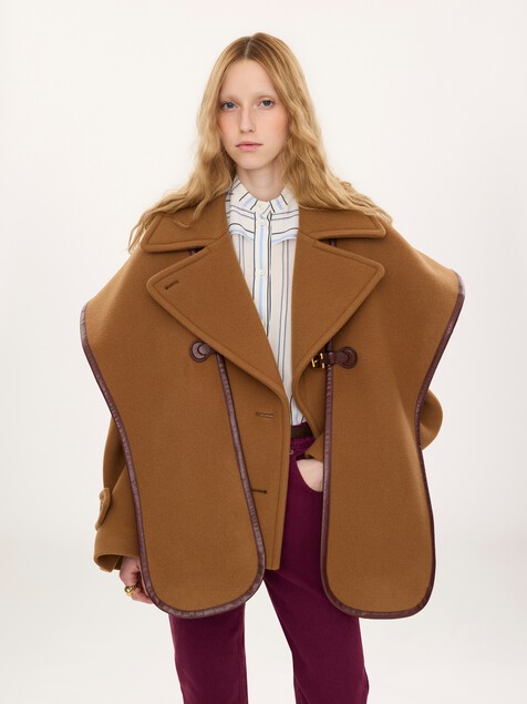 ウール製のChlo&eacute; Paddington ケープ 