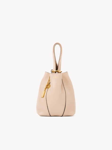 Petit sac cabas Chlo&eacute; Spin en cuir grain&eacute;