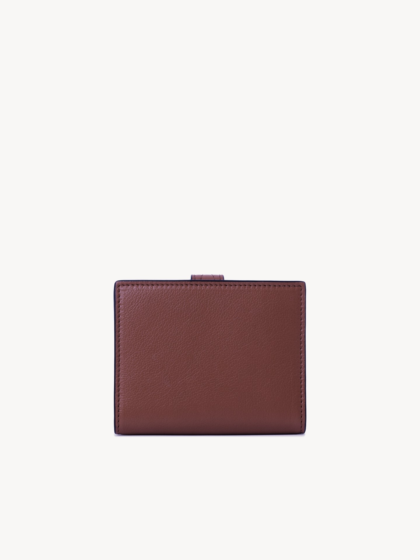 Paddington square wallet in grained leather - 4.0