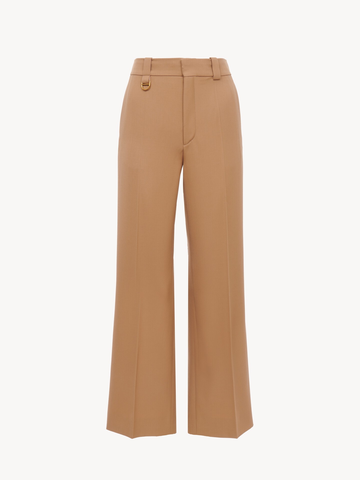 Cropped tailored trousers in wool grain de poudre - 2