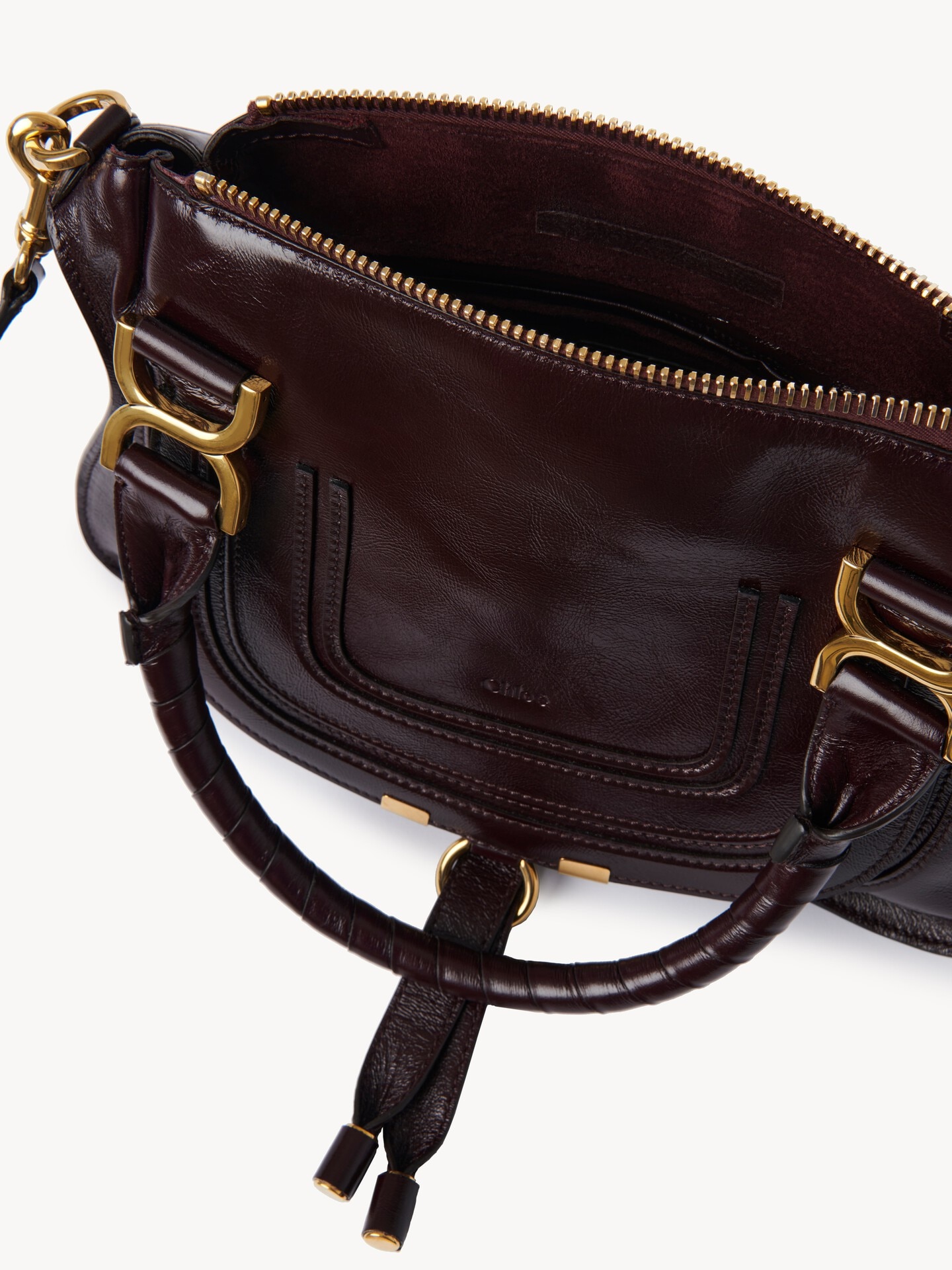 Small Marcie bag in shiny leather - 7