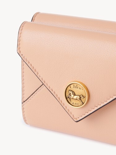 Monedero tarjetero Envelope peque&ntilde;o de cuero granulado - 6