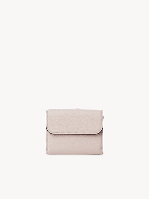 Small Alphabet tri-fold in grained leather