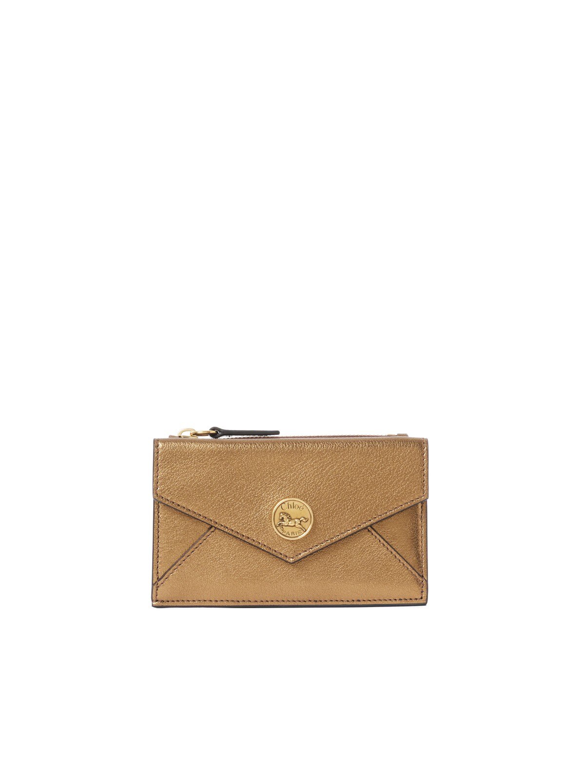 Chloé Small Envelope purse with card slots in metallized leather