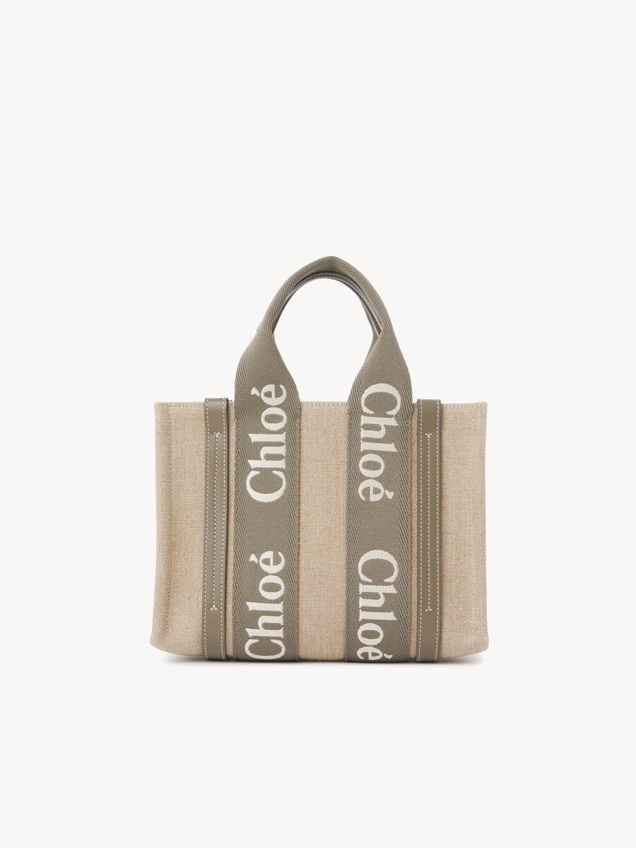 Kleine Woody Tote Bag aus Leinen - 5