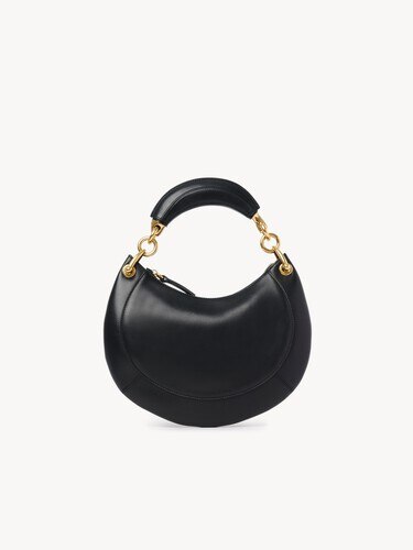 Petit sac hobo zipp&eacute; Chlo&eacute; Banana en cuir lisse - 5