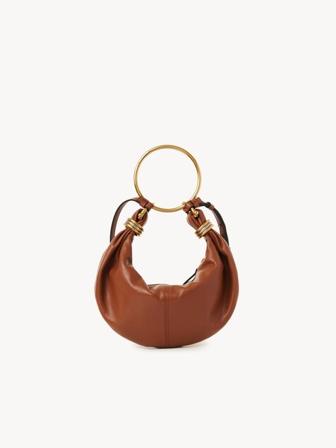Bolso hobo Bracelet peque&ntilde;o de cuero granulado