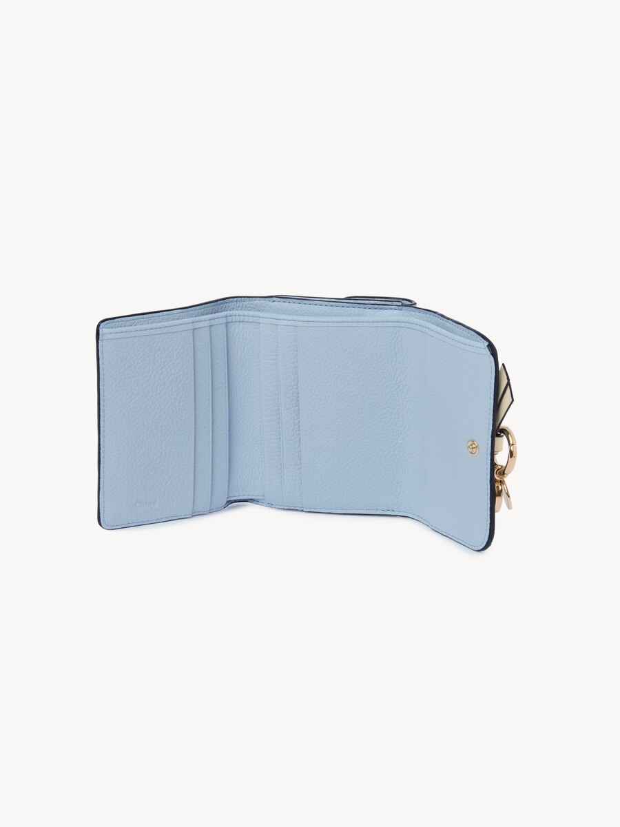 Small Alphabet tri-fold in grained leather - 5