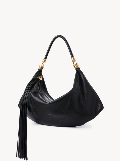 Sac hobo Chlo&eacute; Foulard en cuir grain&eacute;