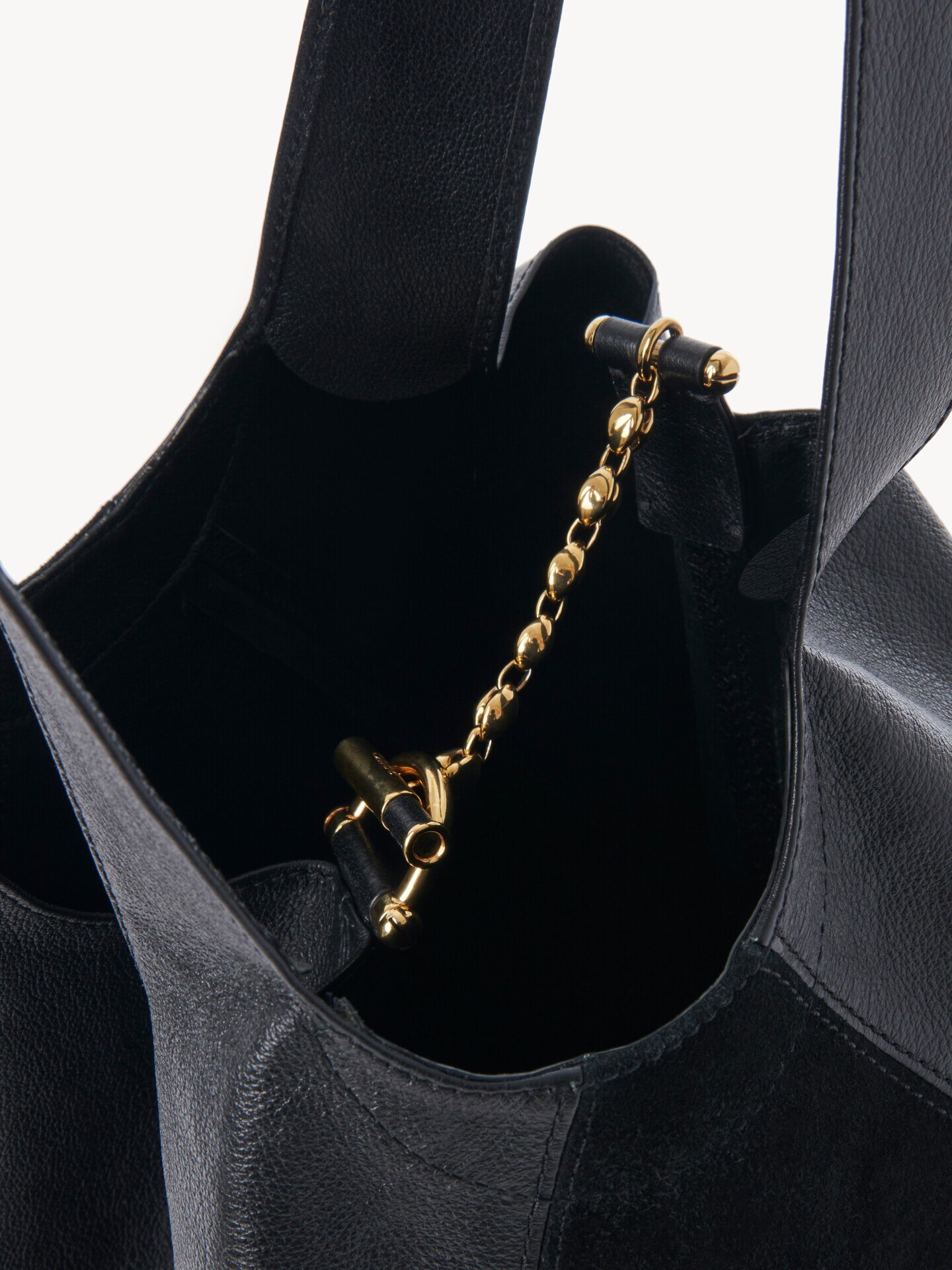 Chlo&eacute; Balloon bag in grained & suede leather - 5.0