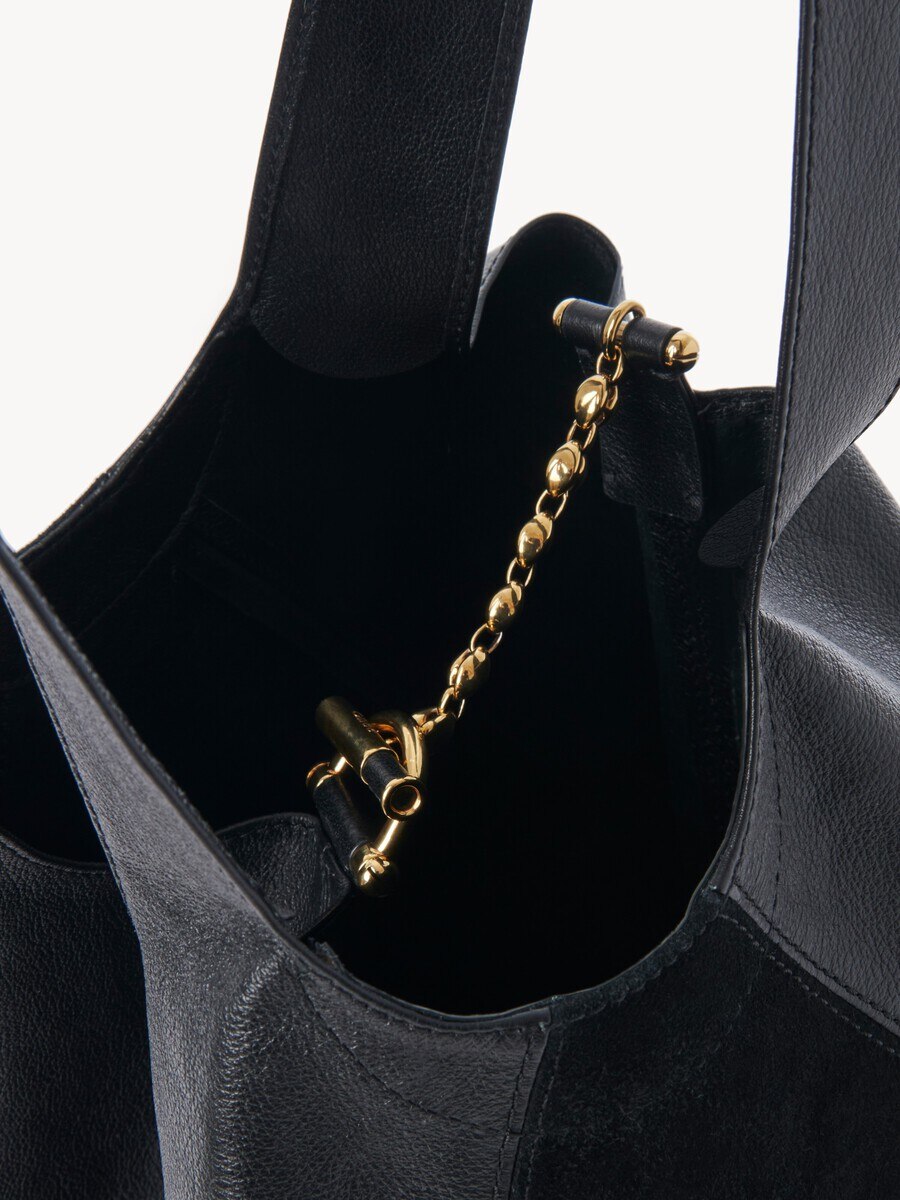 Chlo&eacute; Balloon bag in grained & suede leather - 5