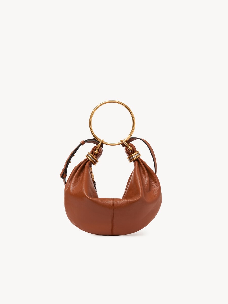 Petit sac hobo Bracelet bag en cuir grain&eacute; - 2