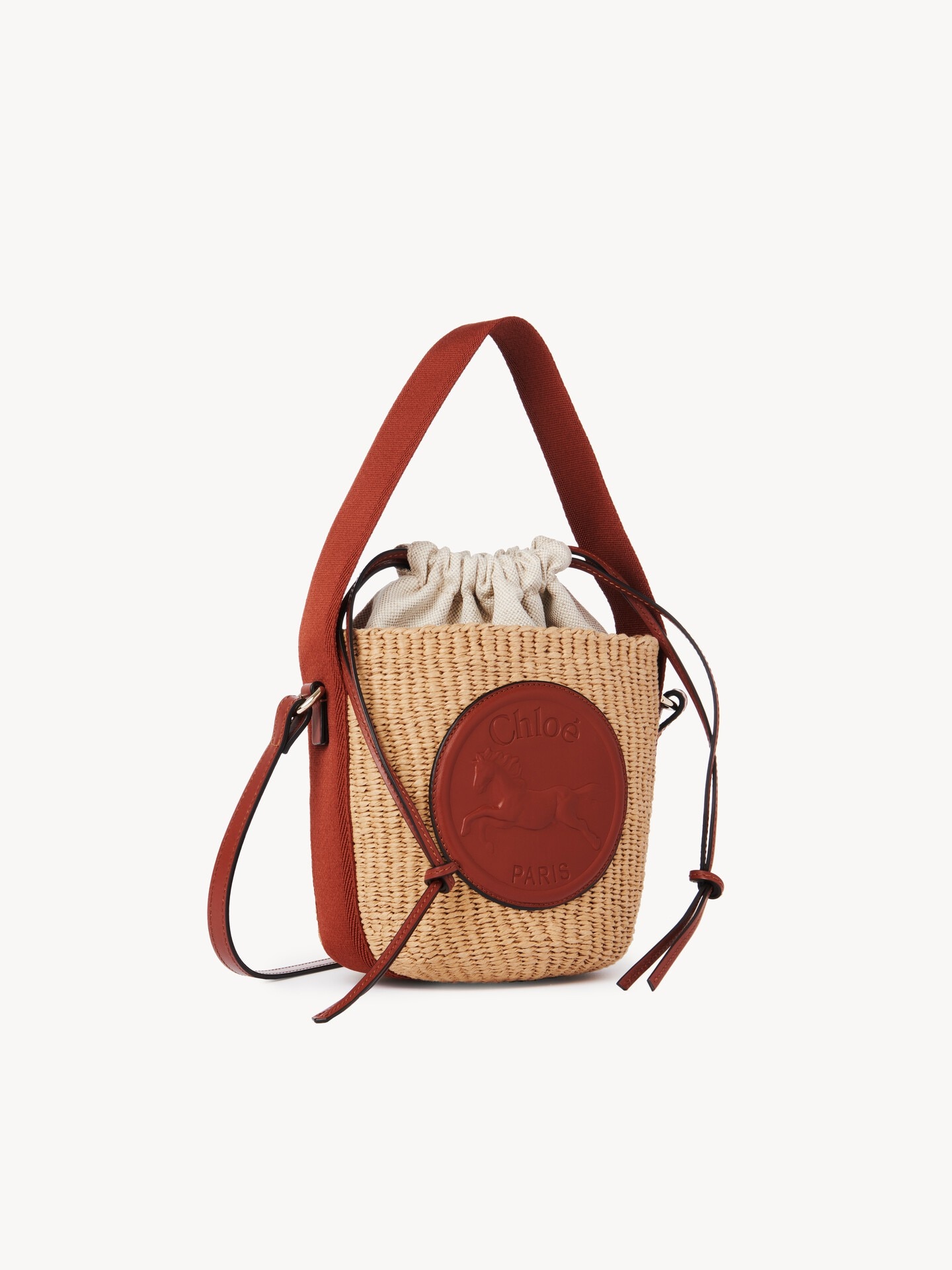Small Horse Medal Basket in natural fibers - 1