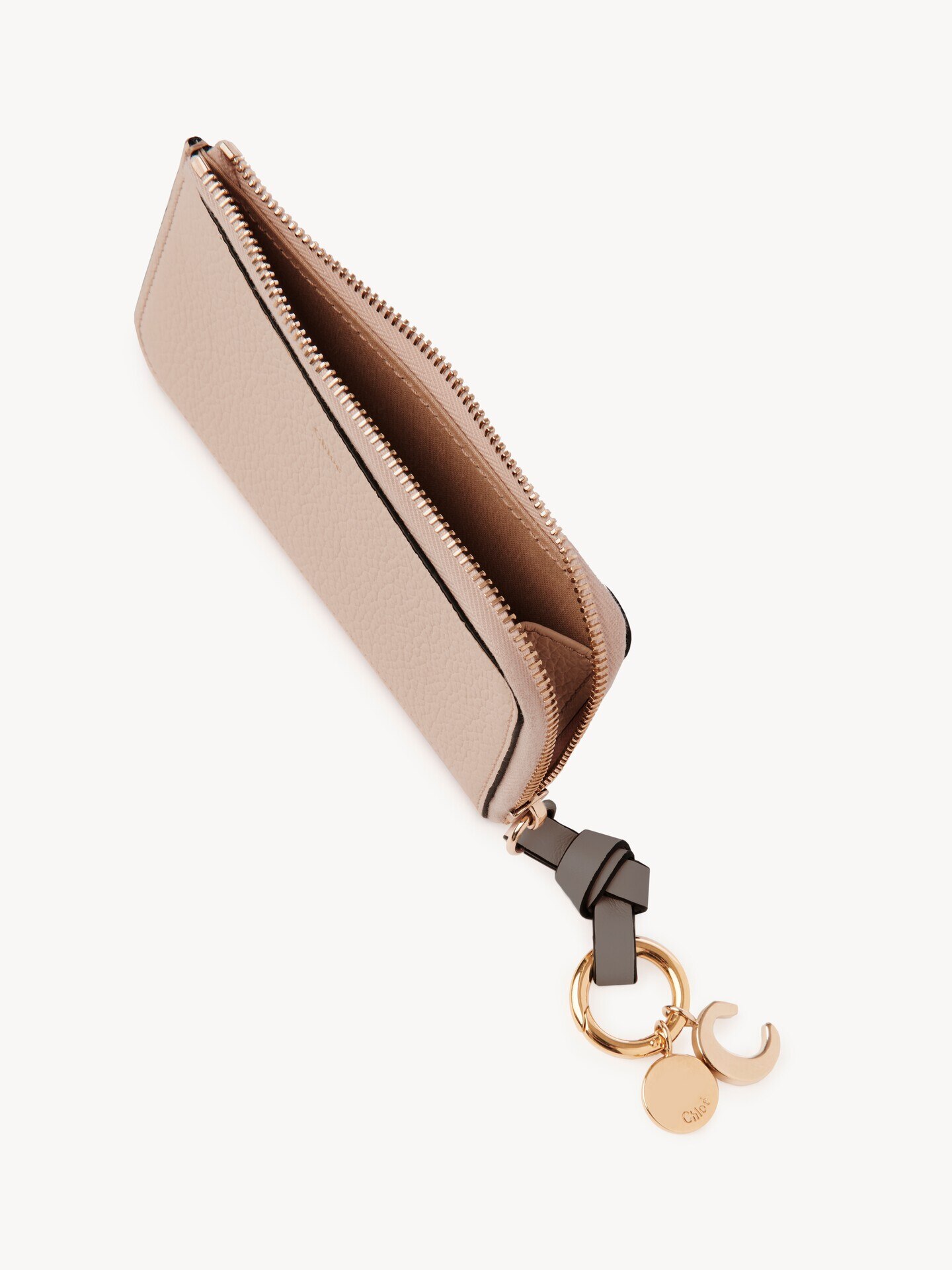 Alphabet wallet in grained leather - 4