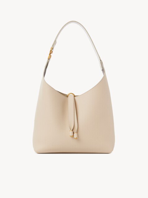 Small Marcie hobo bag in grained leather