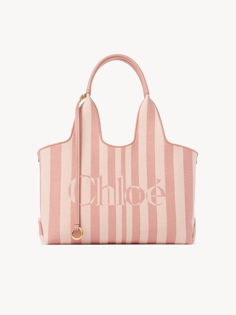 Chlo&eacute; Stripy east-west tote bag in jacquard