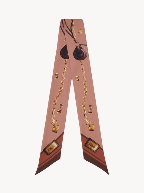 Foulard bandeau Chlo&eacute; Paddington en twill de soie