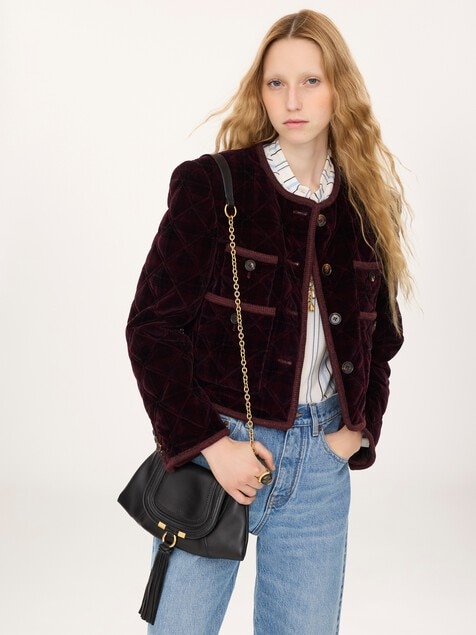 Mini Marcie Foulard chain bag in soft leather