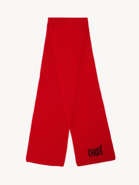 The Chlo&eacute; Joyful scarf in wool & cashmere