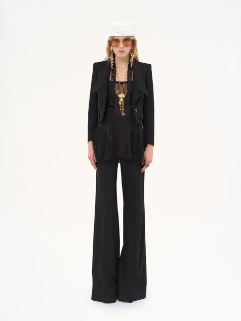 Heritage tailored jacket in wool gabardine