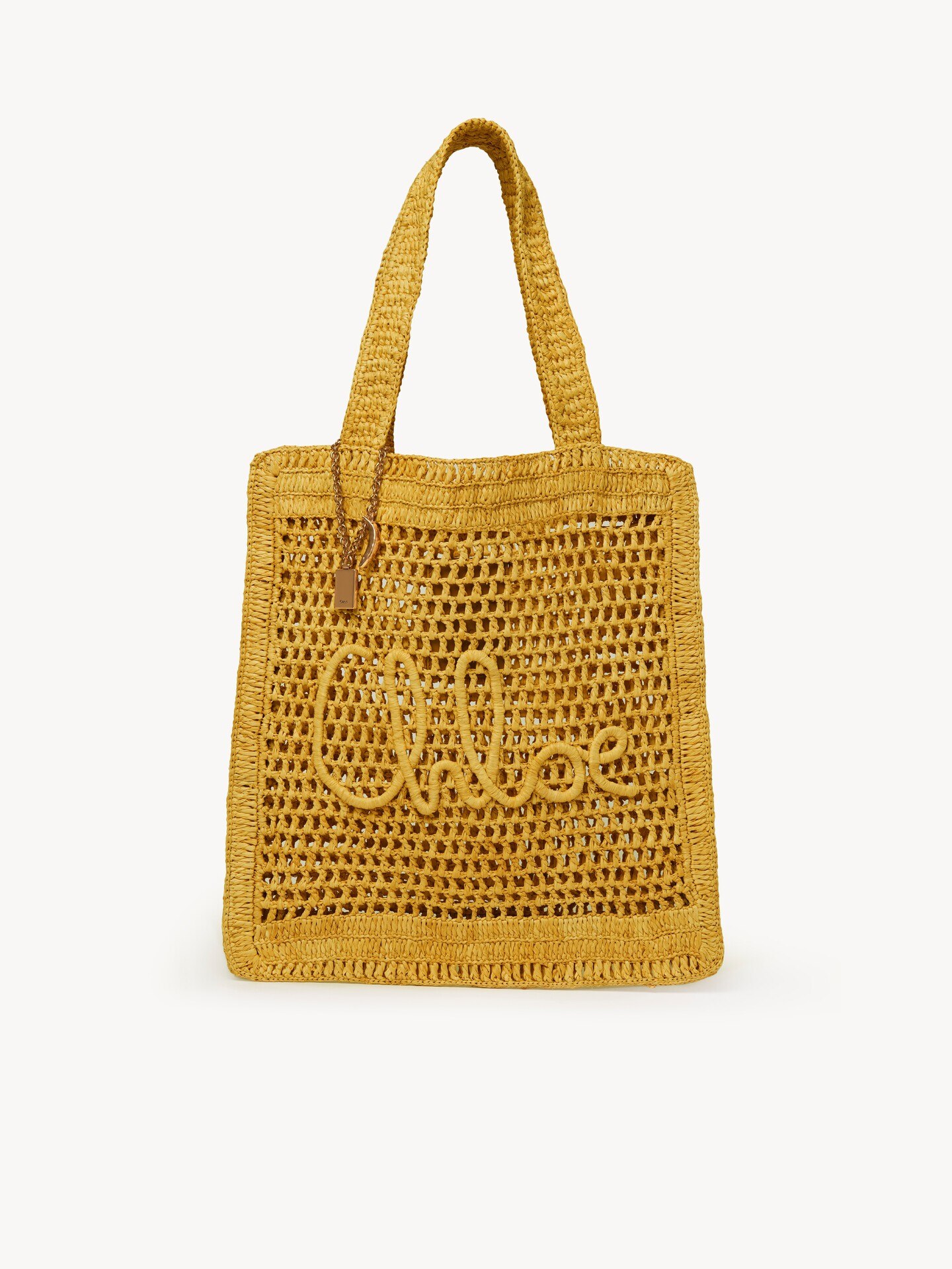 Summer Banana tote bag in raffia - 1