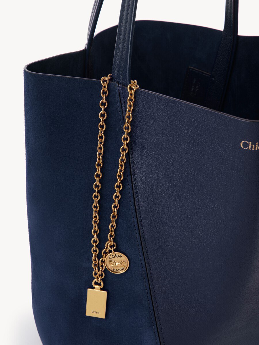Bolso tote Chlo&eacute; Spin de cuero granulado y ante - 6