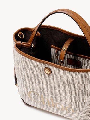 Bolso de doble asa Chlo&eacute; Clover peque&ntilde;o de lona - 6