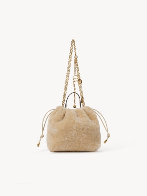 Minibolso de hombro Chlo&eacute; Icons con cadena de cuero de borrego