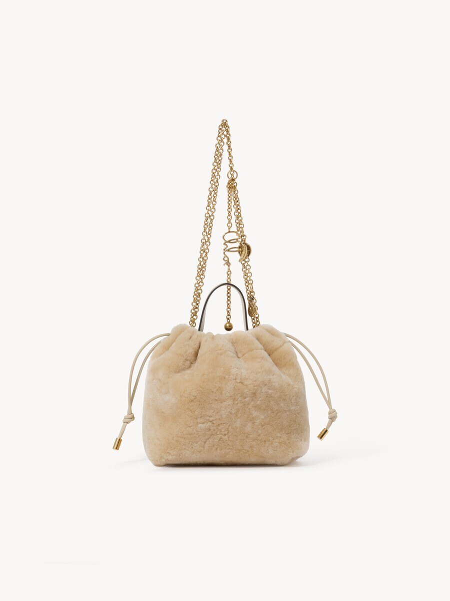 Minibolso de hombro Chlo&eacute; Icons con cadena de cuero de borrego - 2