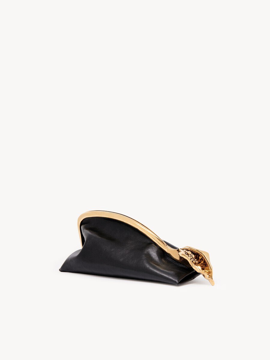 Small Eden Treasures clutch in leather - 4