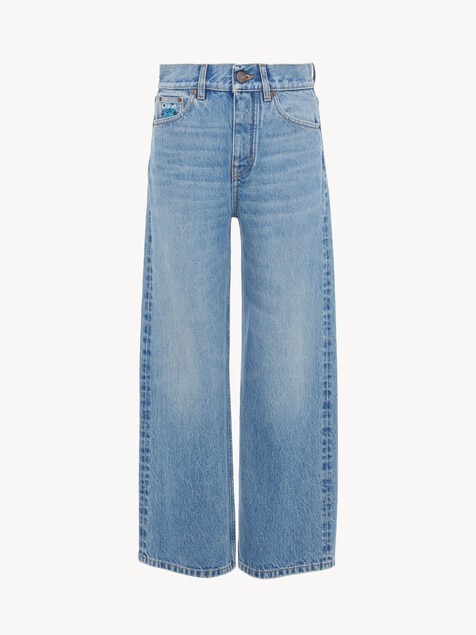 Straight jeans in denim