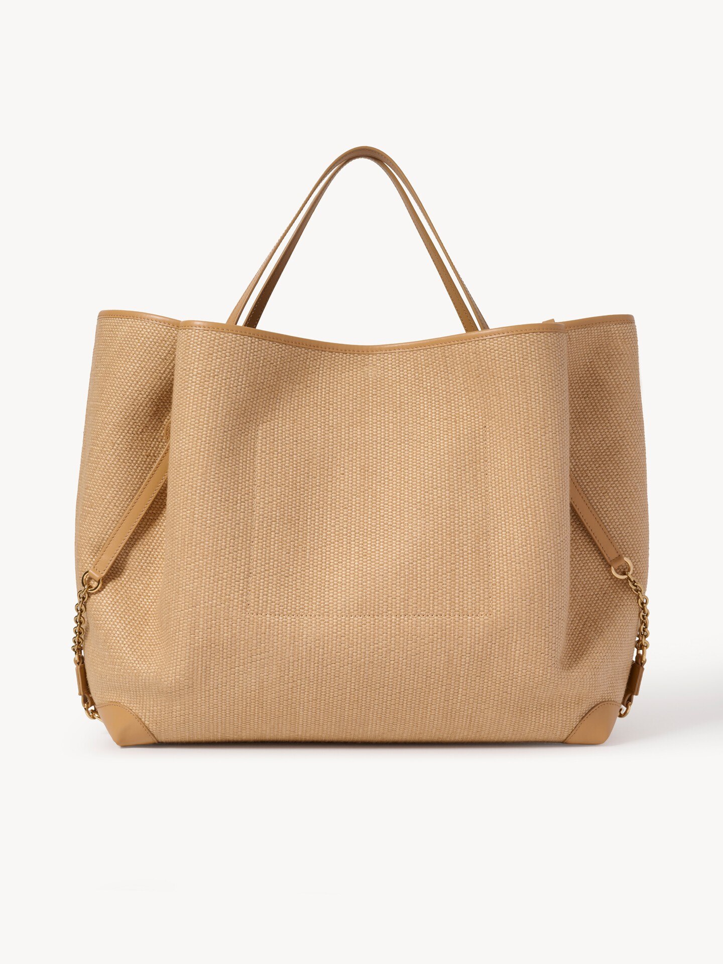 骨董　超希少 カナリアイエロー　ブルドッグ　フィギュリン　ウラン ラフィアエフェクトファイバー製Chloé Cloverラージダブルキャリー