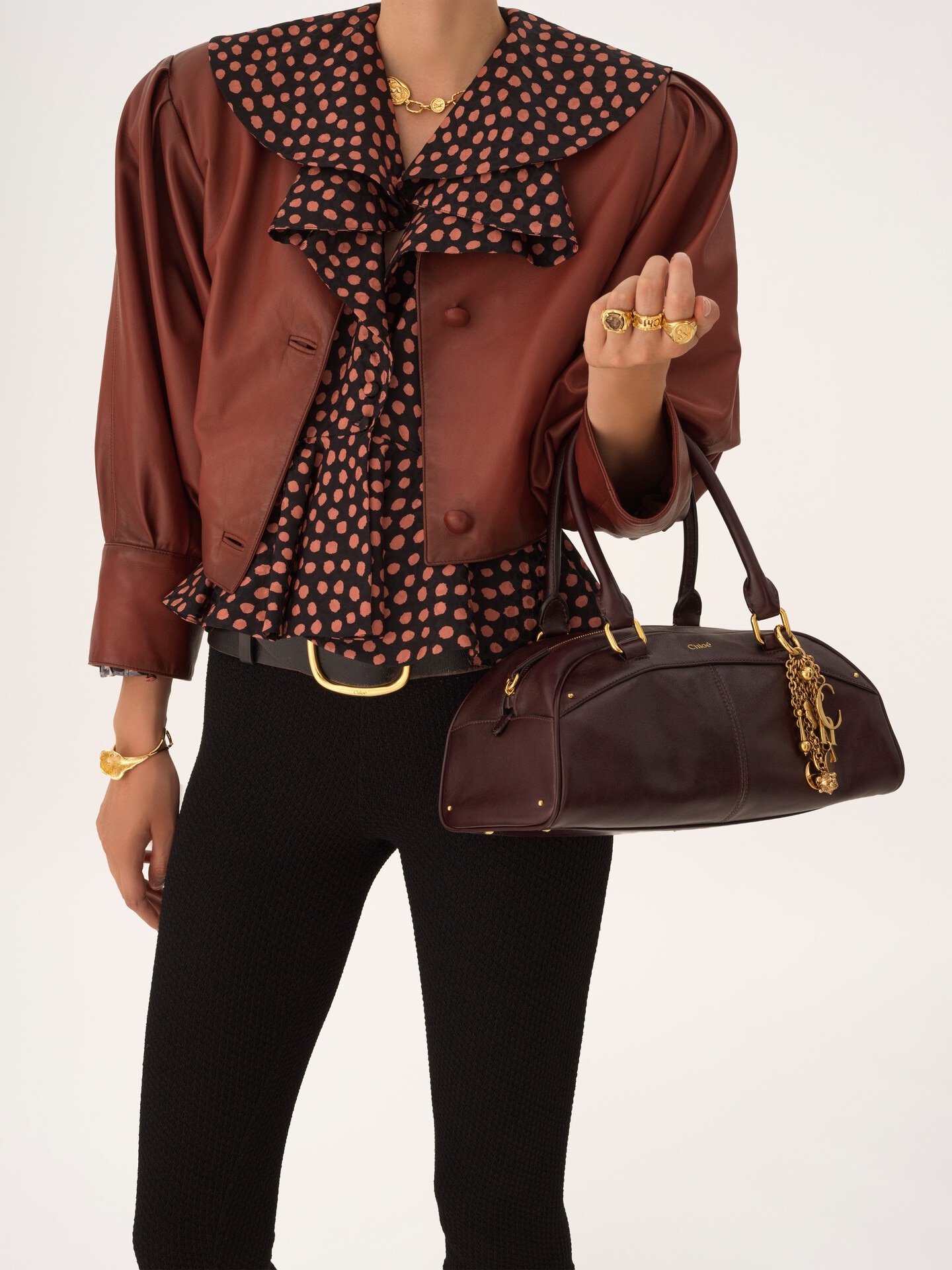 Chlo&eacute; bowling bag in soft leather - 3