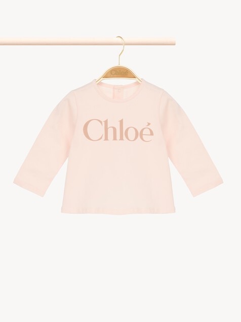 Kids' long-sleeve logo top