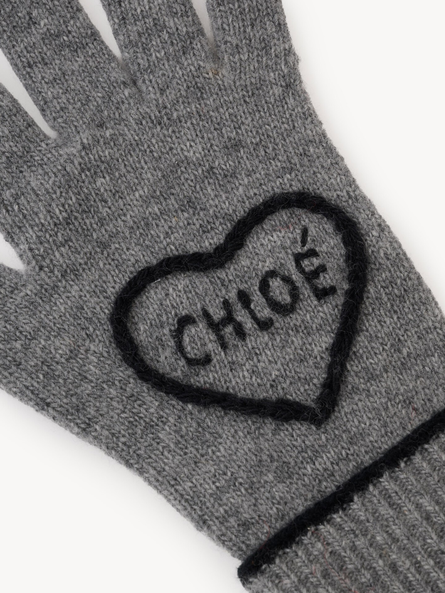 The Chlo&eacute; Encoeur gloves in wool & cashmere - 4